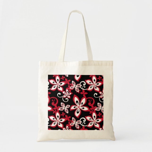 BOLSA TOTE ALOHA HAWAII (PRETO/VERMELHO) (Frente)