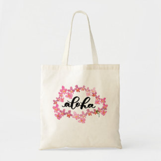 Bolsa Tote Aloha Lei de Orquídea Rosa Aloha (parte