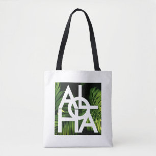 Bolsa Tote Aloha Moderno Palma Vibes da Ilha do Havaí
