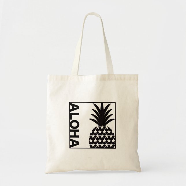 BOLSA TOTE ALOHA PINEAPPLE HAWAII 089 (Frente)