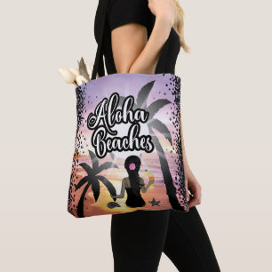 Bolsa Tote Aloha praias sol e praia personalizados