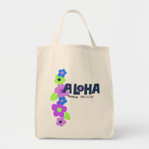 Bolsa Tote Aloha significa Hello Hawaiian Floral