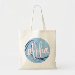 Bolsa Tote Aloha Tote Bag Kai Ocean Lt Blue (vazio de volta)