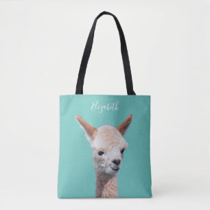 Bolsa Tote Alpaca Cute, Personalizar Nome