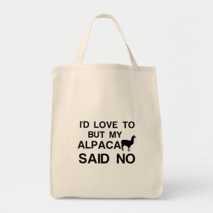 BOLSA TOTE ALPACA DISSE NÃO