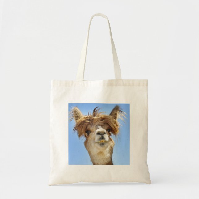 Bolsa Tote Alpaca louca do cabelo (Frente)