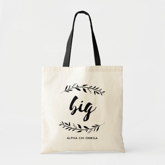 Bolsa Tote Alpha Chi Omega | Grande Coroa (Frente)