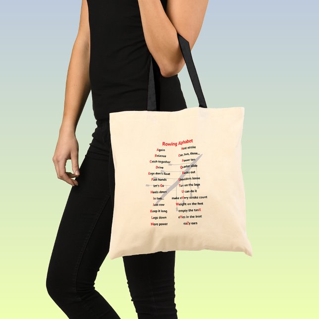 Bolsa Tote Alphabet A a Z (with black handles)