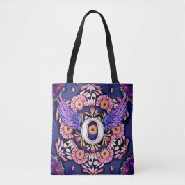 Bolsa Tote Alphabet O mandala