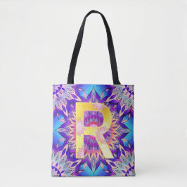 Bolsa Tote Alphabet R mandala
