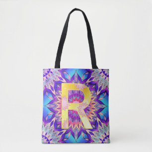 Bolsa Tote Alphabet R mandala