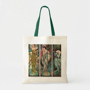 Bolsa Tote Alphonse Mucha art, art nouveau, vintage, females,