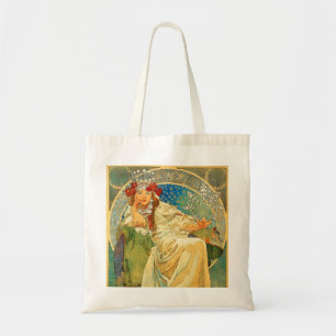 Bolsa Tote Alphonse Mucha Art Nouveau Princess Hyacinth