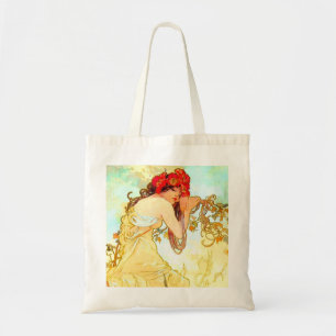 Bolsa Tote Alphonse Mucha Art Nouveau Summer