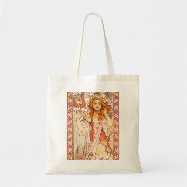 Bolsa Tote Alphonse Mucha Joana da sacola do arco (Frente)