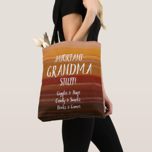 Bolsa Tote Alterar TODO Texto e Nome da Avó Coisas Importante