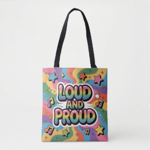 Bolsa Tote ALTO E ORGULHOSO Aliado do Orgulho LGBTQ+