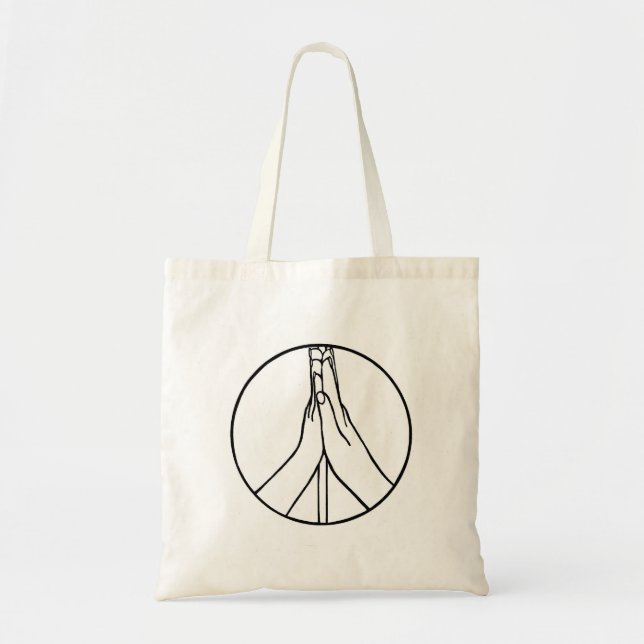 Bolsa Tote Alto Sinal de Cinco Bolsas de canvas de Desenho de (Frente)