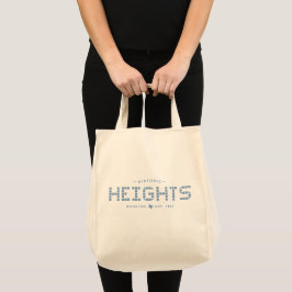 Bolsa Tote Altura Telha, Telha Azul, Houston Heights