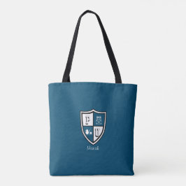 Bolsa Tote Alum formando azul da Universidade Petty personali