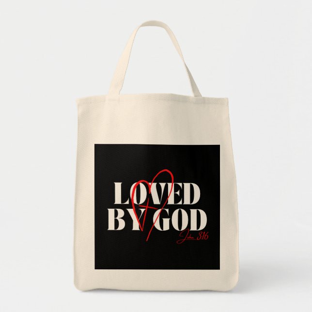 Bolsa Tote Amado por Deus - John 3:16 (Frente)