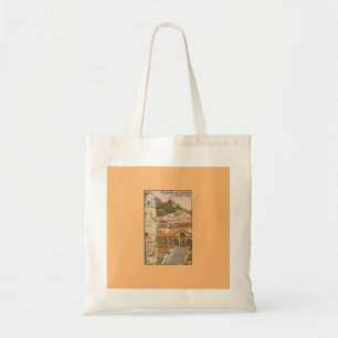 Bolsa Tote Amalfi, Itália - Cartão postal de Viagens vintage