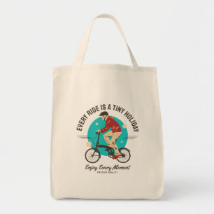 Bolsa Tote Amante de Bicicleta - Aproveite Cada Momento