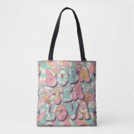 Bolsa Tote Amante de Boba Tea