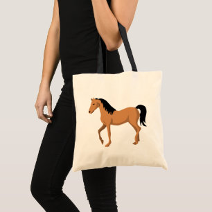 Bolsa Tote Amante de Cavalos Equestre Pônei Cowboy Cowgirl Oc