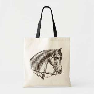 Bolsa Tote Amante de Cavalos Equestre Pônei Cowboy Cowgirl Oc