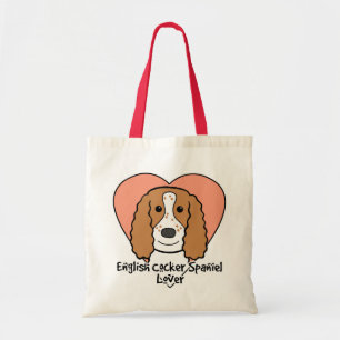 Bolsa Tote Amante de cocker spaniel do inglês