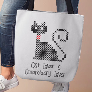 Bolsa Tote Amante de gato preto