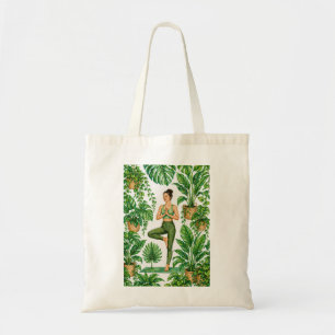 Bolsa Tote Amante de Ioga Tropical