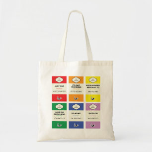 Bolsa Tote Amante de livro do arco-íris do leitor ávido