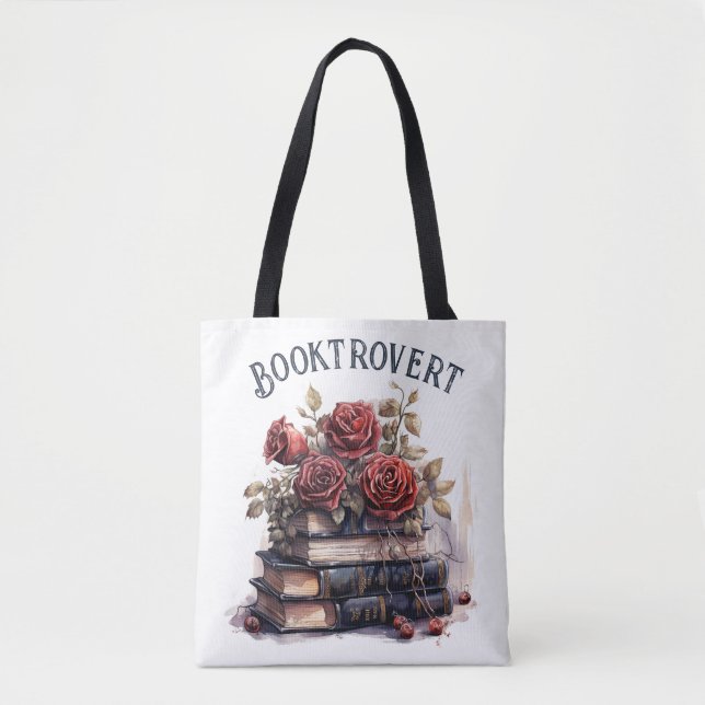 Bolsa Tote Amante de Livros, Livros (Frente)