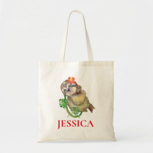 Bolsa Tote Amante de Preguiças Personalizado Fofo