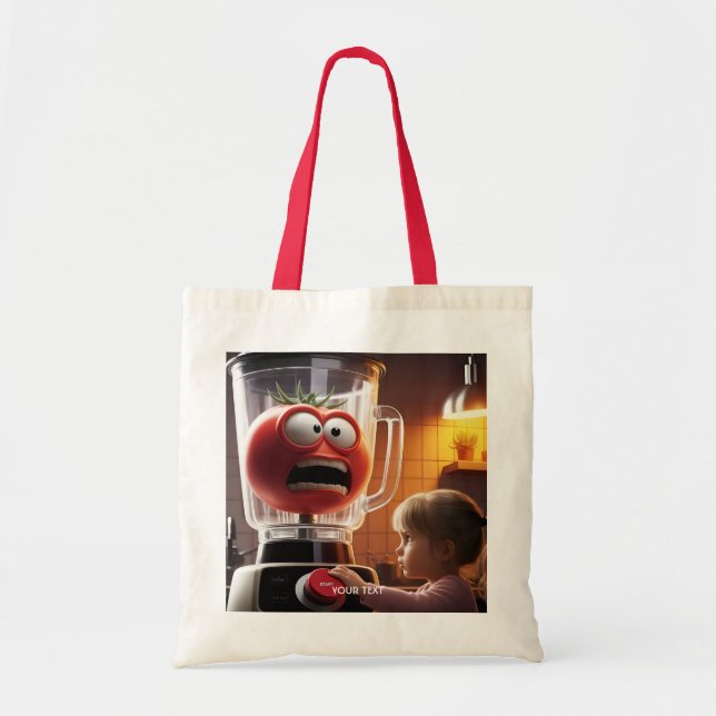 Bolsa Tote Amante de tomate de garota fantástica (Frente)