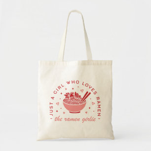 Bolsa Tote Amante de um Ramen bonito, apenas uma garota kawai