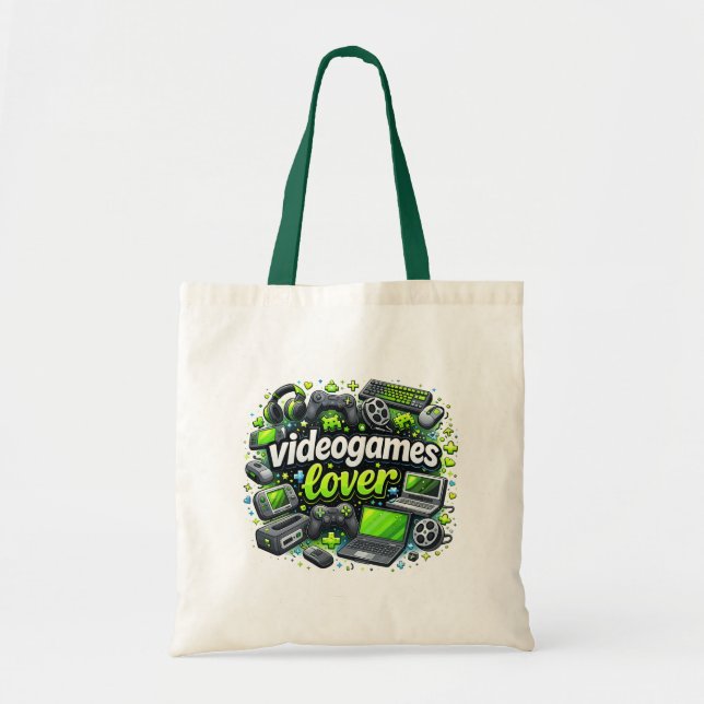 Bolsa Tote Amante de Videogames (Frente)