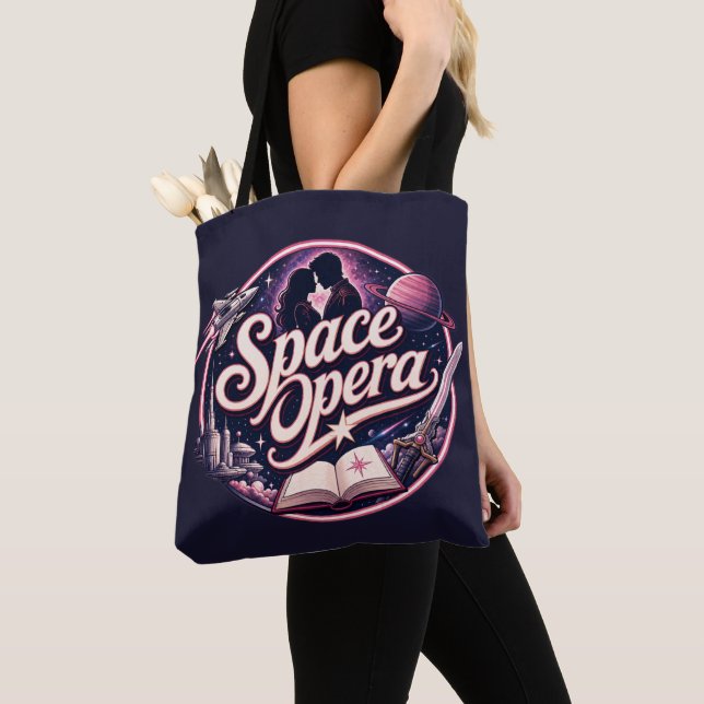 Bolsa Tote Amante do Gênero Ópera Espacial (Close Up)