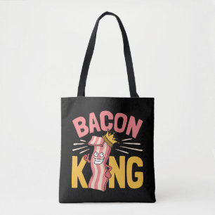 Bolsa Tote Amante do Rei do Bacon Homens