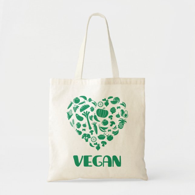 Bolsa Tote Amante do Vegan (Frente)