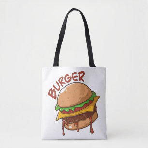 Bolsa Tote Amantes de Burger
