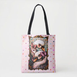Bolsa Tote Amantes de cisnes