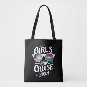 Bolsa Tote Amantes de Férias Girls Cruise Trip 2024