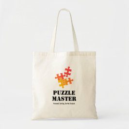 Bolsa Tote Amantes do Jigsaw Mestre das Peças Citação Diverti