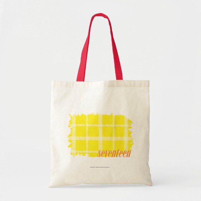 Bolsa Tote Amarelo 3 da xadrez (Frente)