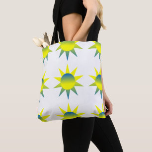 Bolsa Tote Amarelo Azul Sol
