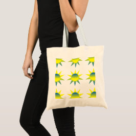 Bolsa Tote Amarelo Azul Sol