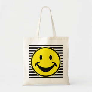 Bolsa Tote Amarelo e listras engraçadas + seu traseiro. & id